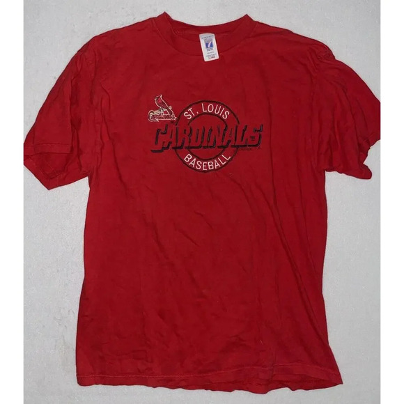Vintage St. Louis Cardinals Shirt Men’s XL Logo 7 Made‎ in USA Embroidered 90s - Picture 1 of 4